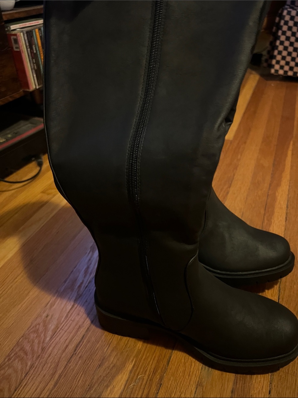 torrid Black Knee-High Side-Zip Heeled Boots